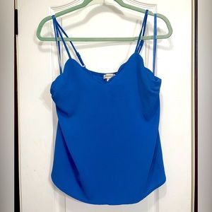 Blue blouse/tank top, size large